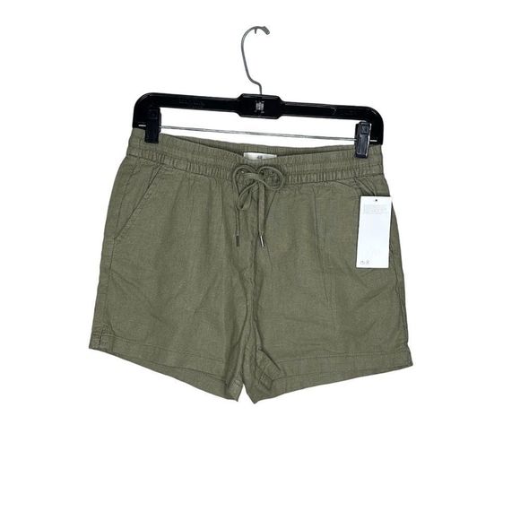 H&M LOGG Womens Olive Shorts Size 4 - Picture 2 of 8